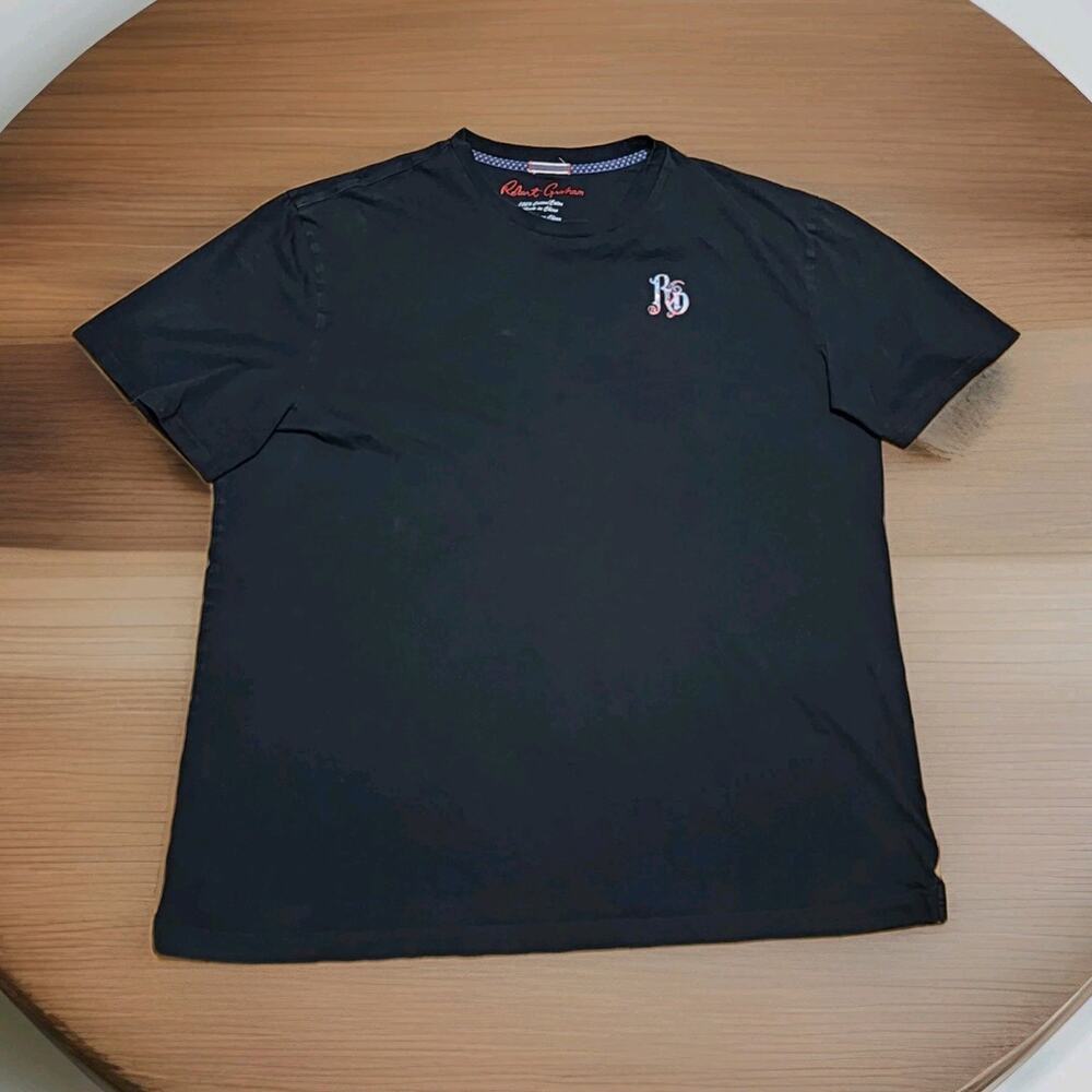 Robert Graham Shirt Mens 3XLT TALL Black Skull Rose Graphic Short Sleeve T-shirt
